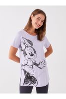 LC Waikiki Crew Neck Minnie Mouse Printed Short Sleeve Maternity T-Shirt