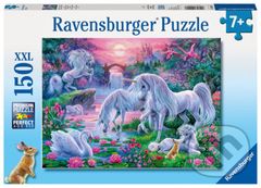 Jednorožci při západu slunce - puzzle z kategorie Maxi dílky