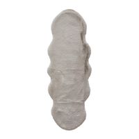 Novel UMELÁ KOŽUŠINA, 55/160 cm, strieborná
