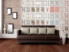1Wall Kreatívna koláž na stenu 64 dielov 37,5 x 27,5cm Hracie karty