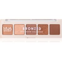 MUA Makeup Academy Professional 5 Shade Palette paleta sjenila za oči nijansa Bronzed 3,8 g