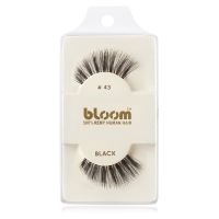 Bloom Natural lepilne trepalnice iz naravnih las No. 43 (Black) 1 cm