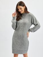 Light grey women's sweater dress ORSAY