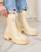 Resti Beige women's lace-up Vabasa boots