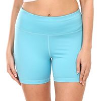 Fitforce NOVENZA Дамски фитнес шорти, светлосиньо, размер