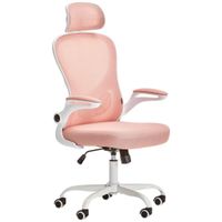 Livetastic OTOČNÁ ŽIDLE, síťovina, bílá, pink