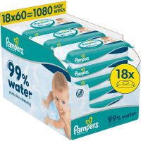 Pampers 99% Water Baby Wipes nawilżane chusteczki oczyszczające dla dzieci 18x60 szt.