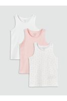 LC Waikiki 3-Piece Crew Neck Baby Girl Undershirt