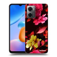 Silikónový prehľadný obal pre Xiaomi Redmi 10 5G - Dark Peonny