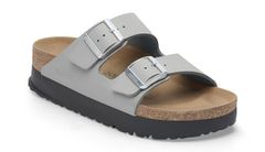 Birkenstock Arizona PAP Flex Platform Birko-Flor Narrow Fit Ženy - Sandály Birkenstock - Sivá - 1028439-5.5 - Size: 5.5