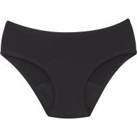 Snuggs Period Underwear Classic: Heavy Flow Black Menstruationsslip aus Stoff bei starker Menstruation Größe S 1 St.