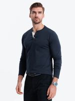 Ombre Clothing Henley Majica plava