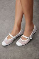 Trendyol White Mesh Women's Ballerina Ballet