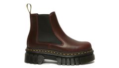 Dr. Martens Audrick Leather Platfrom Chelsea Boots Brando Ženy - Obuv Dr. Martens - Bordó - DM27820211-7 - Size: 7
