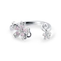Olivie Strieborný prsteň NEŽNÝ KVET 4244