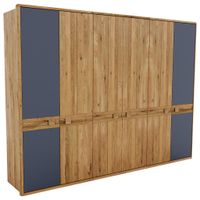 Linea Natura ŠATNÍKOVÁ SKRIŇA, divoký dub, antracitová, dub artisan, divoký dub, 305,6/225/58,5 cm