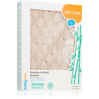 BabyOno Take Care Bamboo Knitted Blanket odeja Beige 75x100 cm