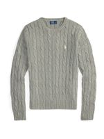 Polo Ralph Lauren Pulover 'JULIANNA'  kameno siva / bijela