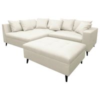 MID.YOU ROHOVÁ SEDACIA SÚPRAVA, textil, svetlosivá