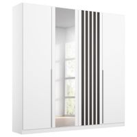 Rauch Möbel ŠATNÍ SKŘÍŇ S OTOČNÝMI DVEŘMI, bílá, 181/210/54 cm