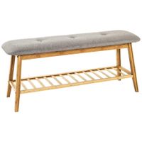 Xora LAVICA NA TOPÁNKY, sivá, prírodná farba, 100/44/30 cm