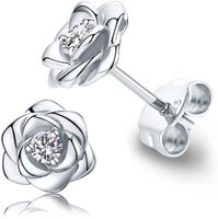 Olivie Strieborné náušnice RUŽIČKA 4739