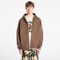 Φούτερ A BATHING APE College Monogram Relaxed Fit Shark Full Zip Hoodie UNISEX Brown L
