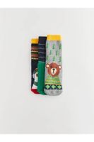 LC Waikiki LCW Kids Patterned Boys' Towel Socks 3-Piece