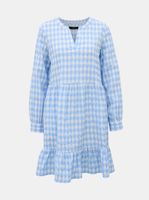 White-blue plaid dress VERO MODA Kimi