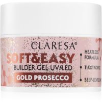 Claresa Soft&Easy Builder Gel alaplakk körmökre árnyalat Gold Prosecco 45 g