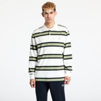 T-shirt FRED PERRY Jersey Stripe Polo Shirt Light Ecru M