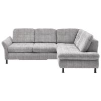 Beldomo Style ROHOVÁ SEDAČKA, textil, světle šedá