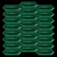 Mozaika Sorrento emerald glossy 28,2x30,2 Manufaktura Parczówek