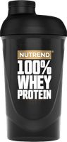 Nutrend Šejkr Nutrend 100% Whey 600 ml průhledná černá