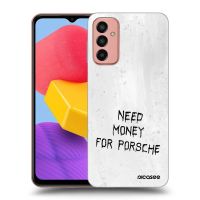 Silikónový čierny obal pre Samsung Galaxy M13 M135F - White Fuel