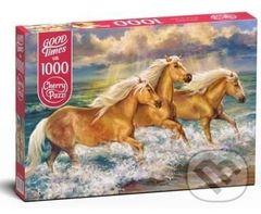 Koně ve vodě - puzzle z kategorie Zvířata