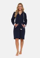 Doctor Nap Woman's Bathrobe SMZ.4508 Navy Blue