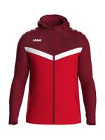 JAKO Sportska jakna  crvena / trešnja crvena / bijela