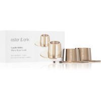 ester & erik accessories shiny rose gold svícen medium 2,2 cm 2 ks