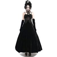 Damenkleid DEVIL FASHION - Black Gothic Retro XL