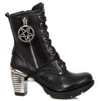 High Heels Frauen - ITALI NEGRO, TRAIL NEGRO TACON ACERO-2 - NEW ROCK - M.TR095-S1 37