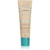 Lumene Matte Oil-Control matirajoči tekoči puder SPF 20 odtenek 3 Fresh Apricot 30 ml