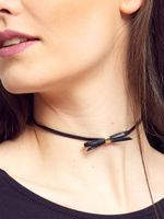 Skai necklace with bow-shaped tag