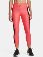 Under Armour UA Project Rock HG Ankle Legginsy Czerwony