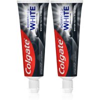 Colgate Advanced White Charcoal bieliaca zubná pasta s aktívnym uhlím 2x75 ml