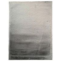 KOBEREC S VYSOKÝM VLASOM, 130/190 cm, strieborná