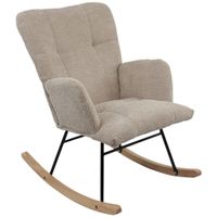 P & B HOUPACÍ ŽIDLE, dřevo, kov, textil, hnědá