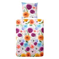 POVLEČENÍ, makosatén, modrá, bobulová, lilková, tmavě žlutá, meruňková, 135/200 cm