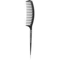 Janeke Carbon Fibre Fashion Comb with a long tail and wavy frame гребен за коса 21,5 x 3 cm