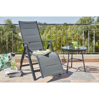 Ambia Garden ZÁHRADNÉ RELAXAČNÉ KRESLO, kov, textil